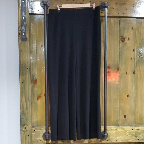 Chico's Black Wide Leg Dressy Pants For Night Out - Picture 1 of 8